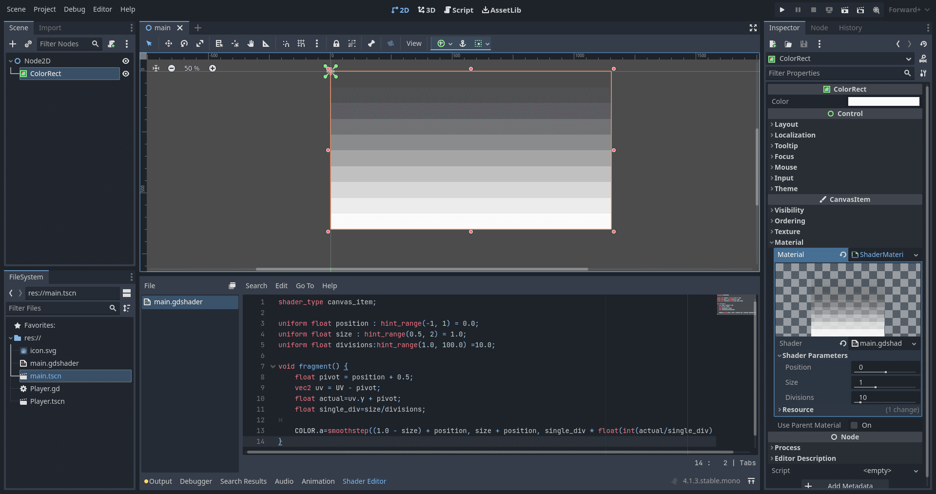 editor screenshot