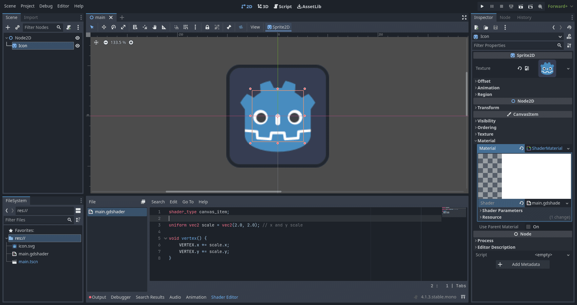 editor screenshot